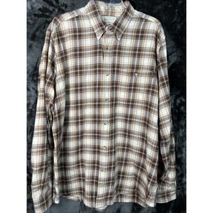 Beretta Mens XL Plaid Flannel Hunting Shirt Outdoors
